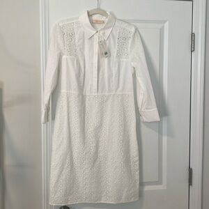 Tory Burch Patchwork Eyelet Dress